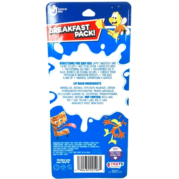 Breakfast cereal flavored Lip Balms pack of 10 - Picture 2 of 2